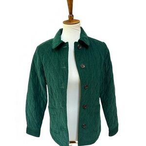 Talbots Green Quilted Women's Jacket Size S